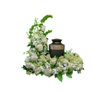 AU-15 Arreglo para urna de rosas, hortensias y orquídeas